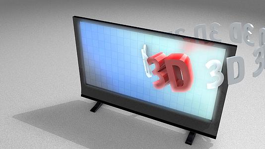 3D电视娱乐LCD屏幕效果视频的预览图