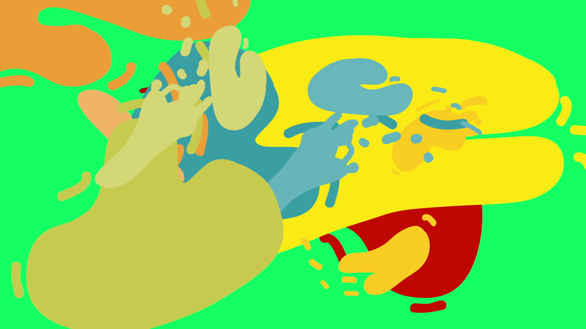 由微艺术运动风格制成的液体抽象动画视频的预览图