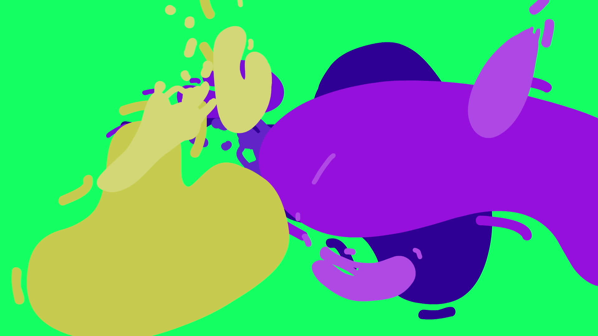 由微艺术运动风格制成的液体抽象动画视频的预览图