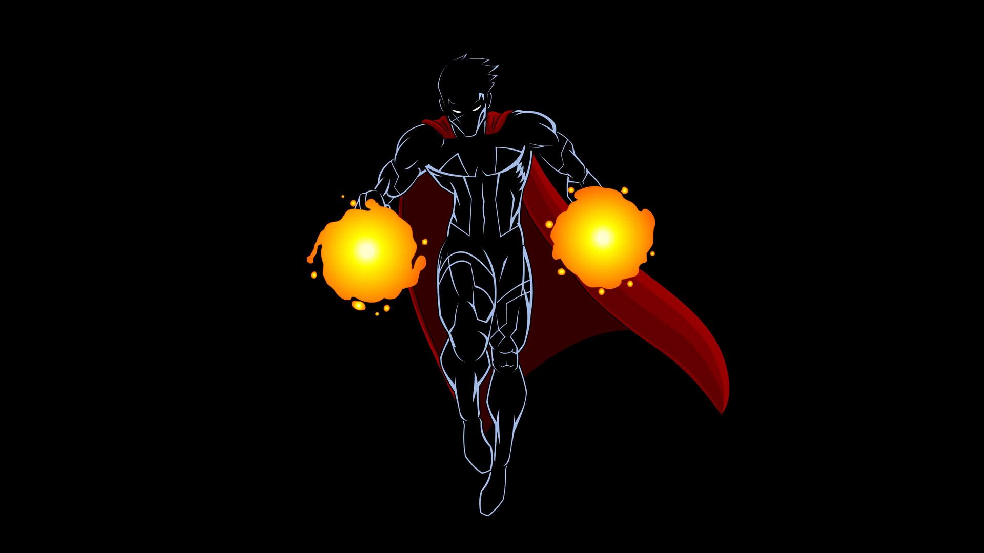 超级超级英雄漫画人物视频的预览图