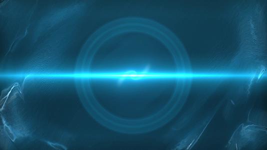 蓝色光效粒子年会视频的预览图