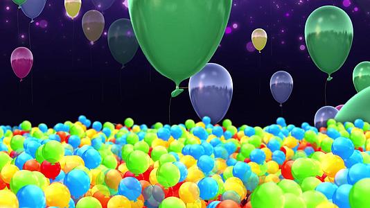 4K梦幻气球舞台背景视频视频的预览图