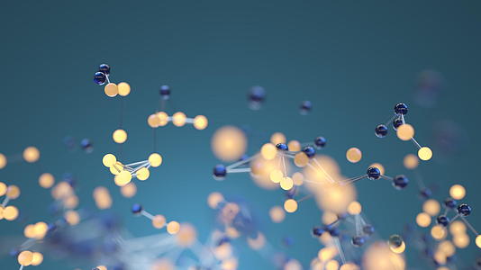蓝色生物网格有连接约束3D转化视频的预览图