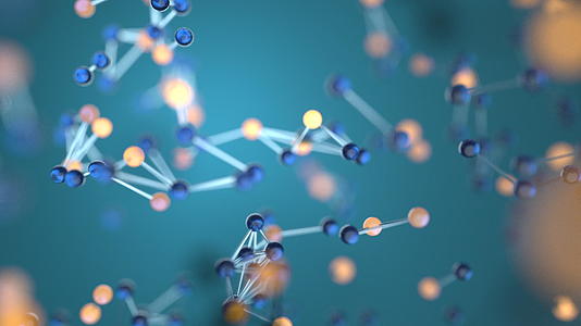 蓝色生物网格有连接约束3D转化视频的预览图