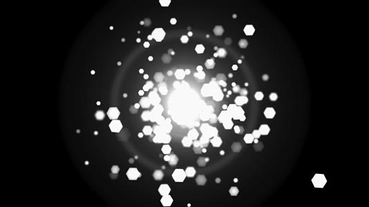 唯美白色粒子转场(带通道)视频的预览图