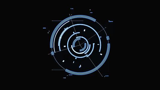 圆环组合科技元素视频的预览图