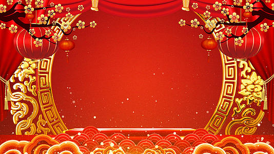 4K喜庆新年晚会舞台背景视频的预览图