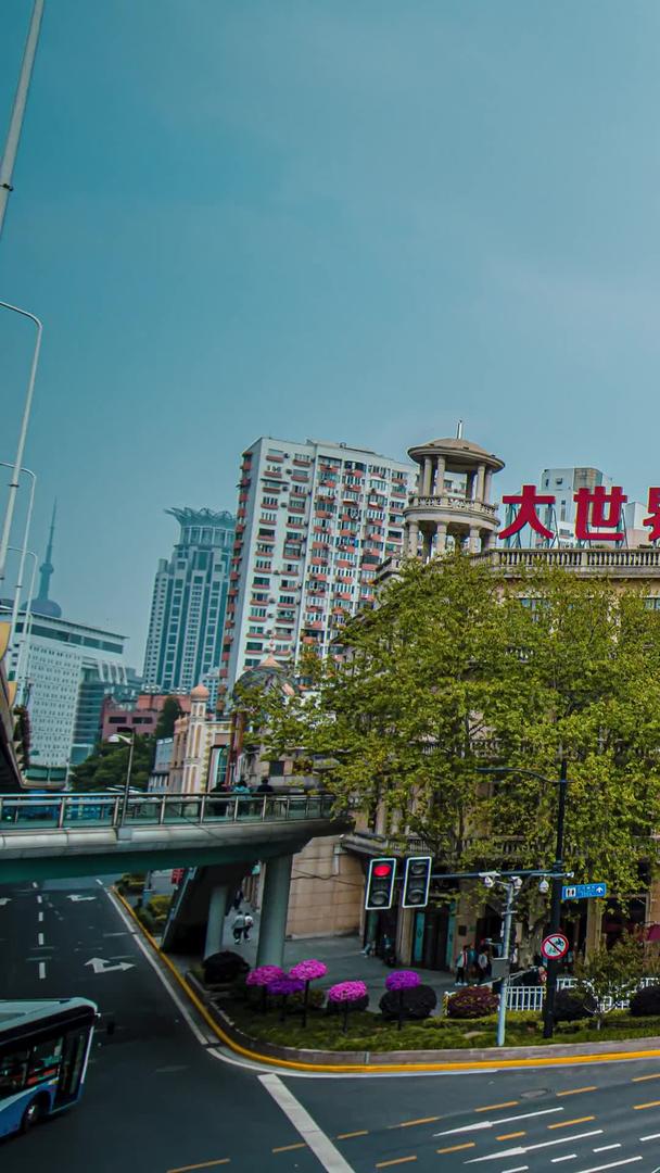 上海地标大世界延迟晴空材料视频的预览图