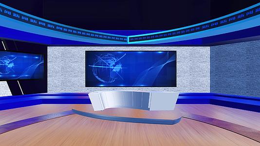 三维虚拟演播室AE模板视频的预览图