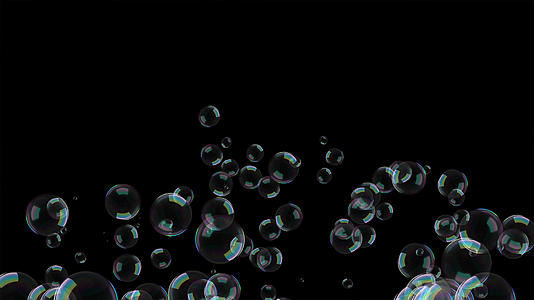 4k气泡上升小元素带通道视频的预览图