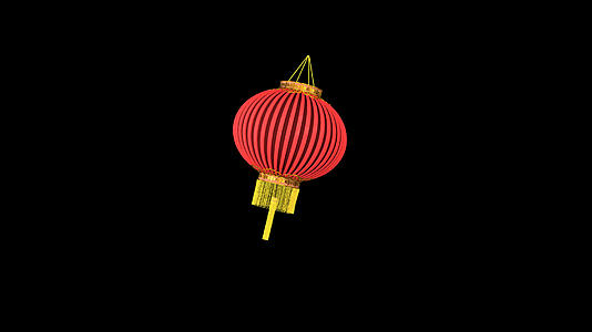 中国风古典灯笼摇摆展示（循环）视频的预览图