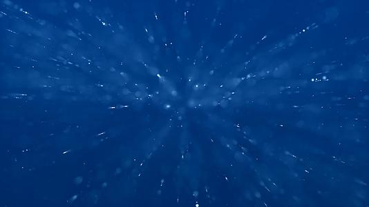 蓝色大气光效粒子散发动态视频背景元素视频的预览图
