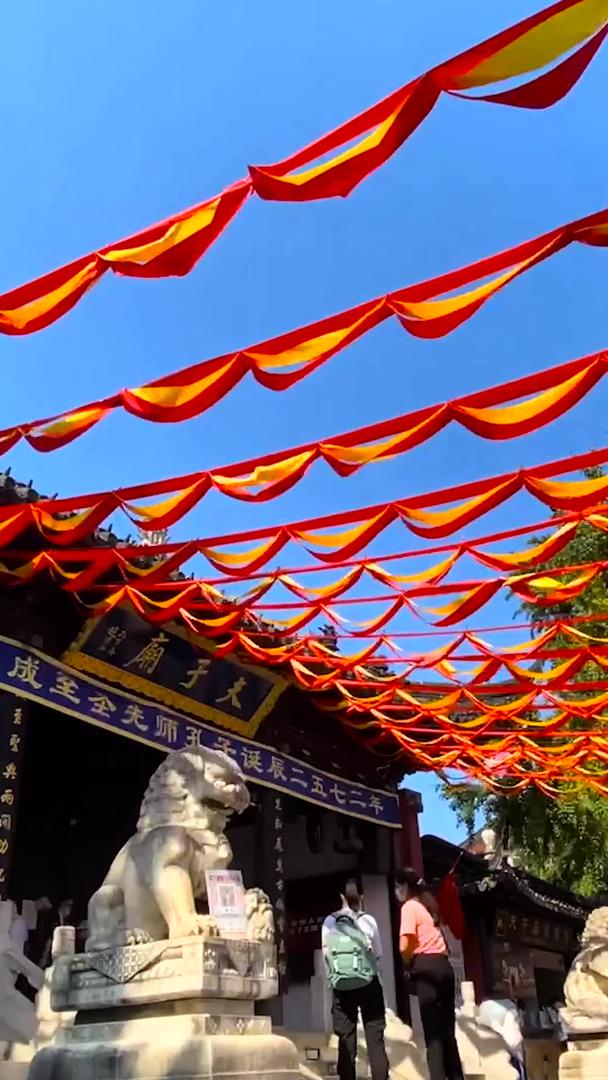 南京夫子庙实拍5A景区人流延迟摄影视频的预览图