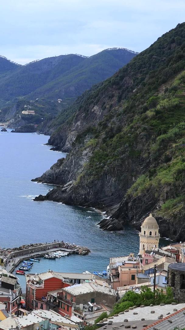 五渔村风景实拍视频意大利地中海著名旅游胜地视频的预览图