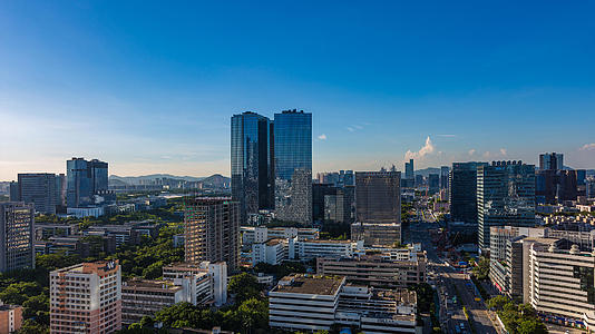 8K高清深圳科技园科技大楼科苑路城市延时视频的预览图