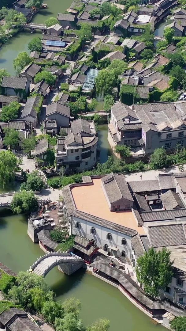 北京古北水镇度假区航拍视频视频的预览图