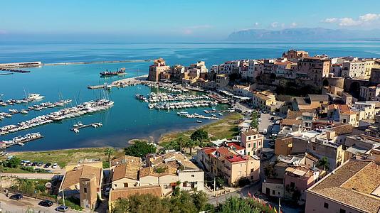 西西里岛全景全景视频视频的预览图