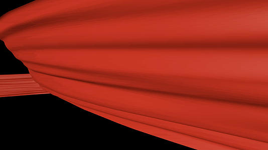 红色丝绸飘动透明素材视频的预览图
