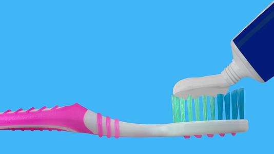牙刷和牙膏视频的预览图