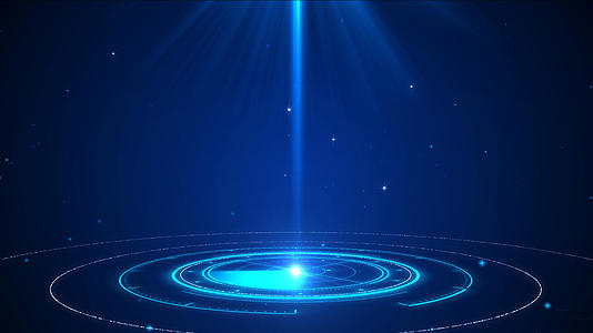 4K蓝色光线科技背景视频的预览图