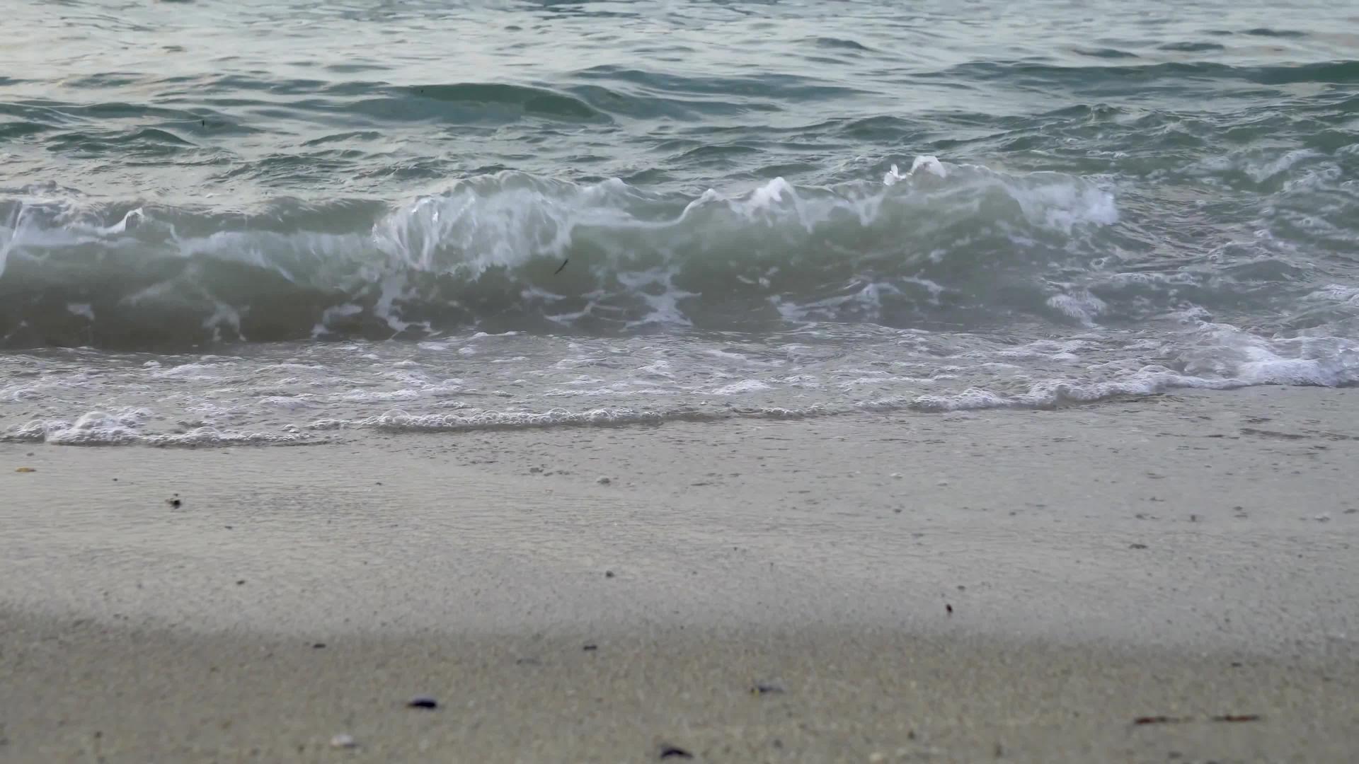 沙滩上的彩色水视频的预览图