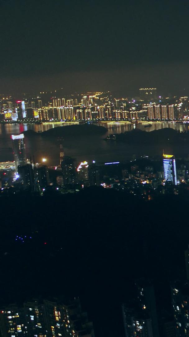 厦门CBD航拍夜景视频的预览图