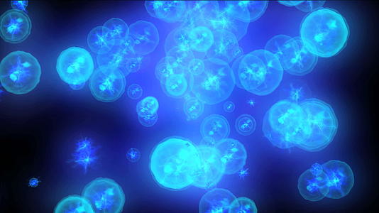 空间电原子粒子运动视频的预览图