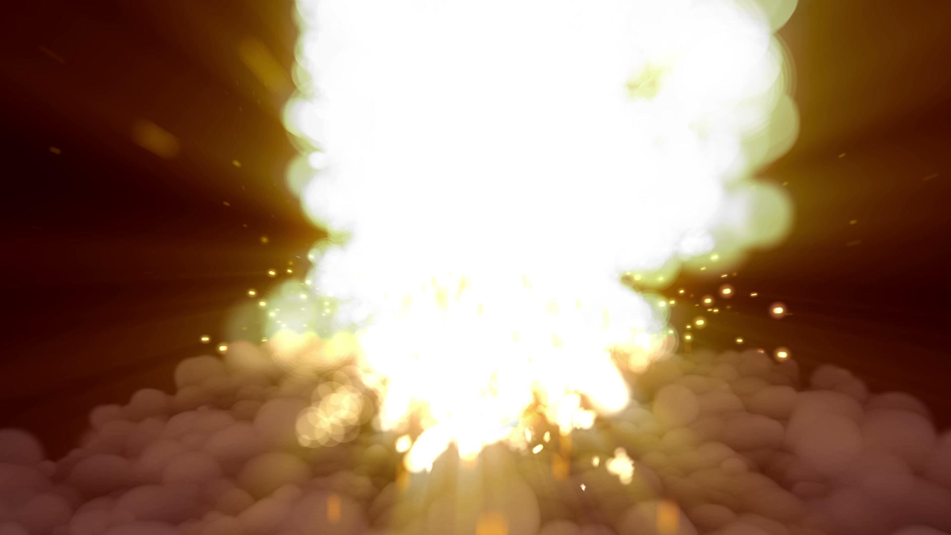 爆炸爆炸烟雾效应动画4k视频的预览图