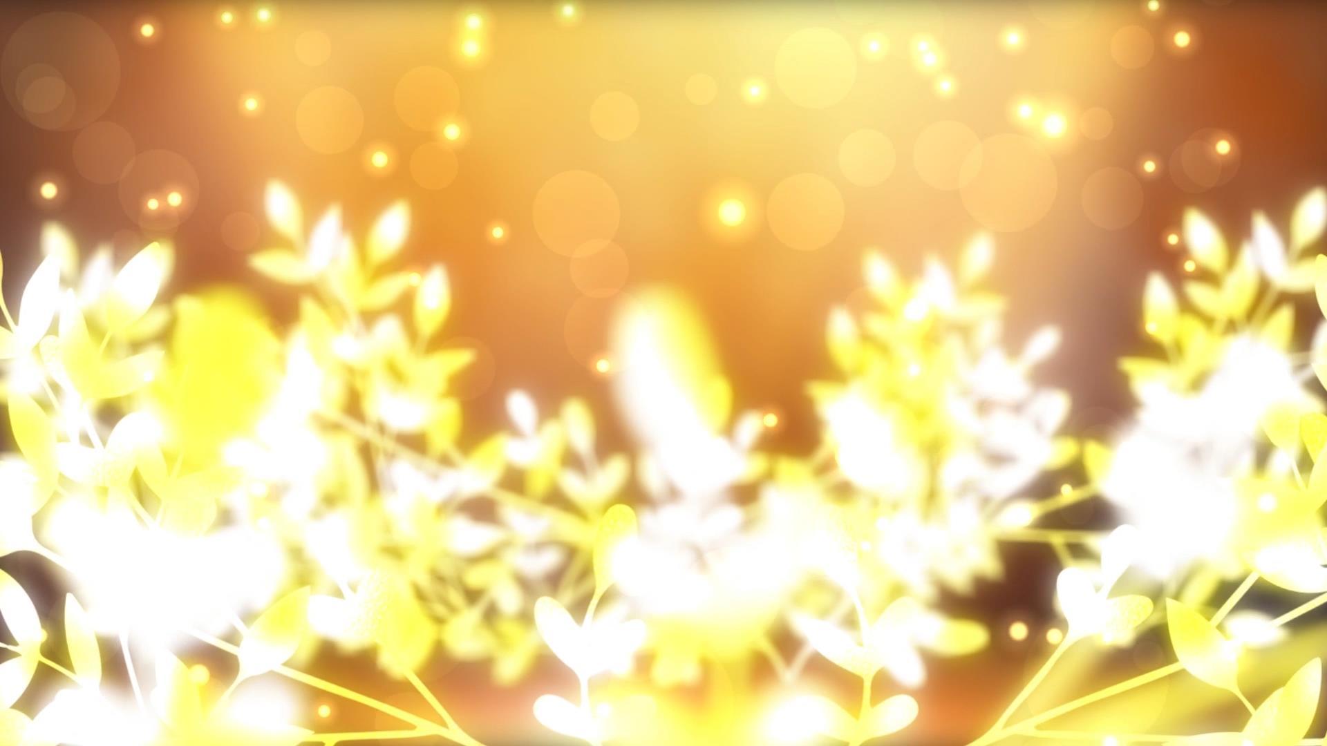动态唯美大气金色树枝粒子舞台背景视频元素视频的预览图