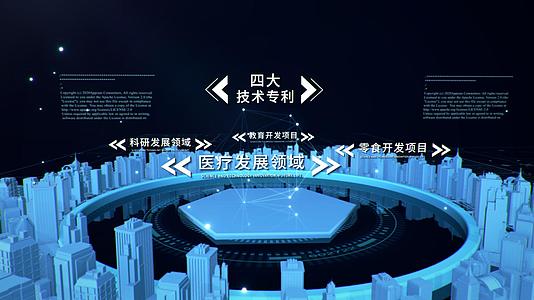 大气城市科技分类宣传AE模板视频的预览图