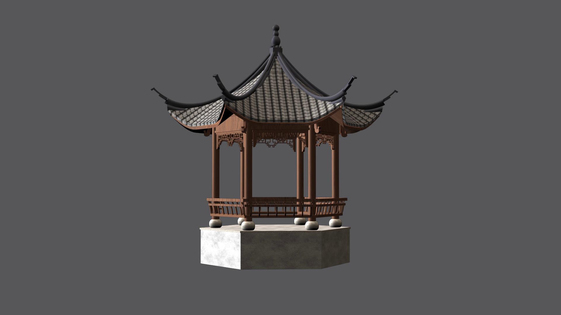 三维中国风建筑动画视频的预览图