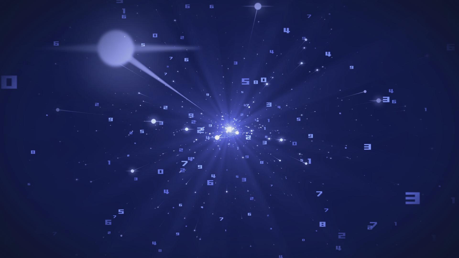 科技星空粒子数字推进视频的预览图