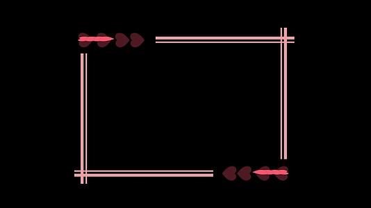 粉色爱心边框视频的预览图