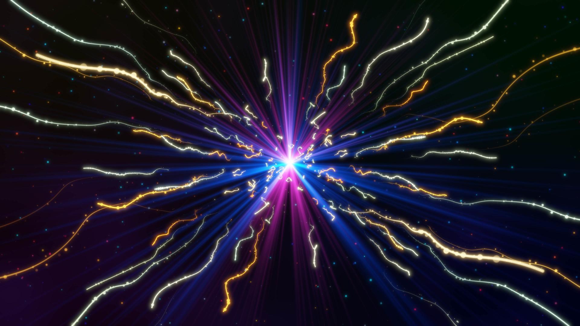 酷炫的霓虹迪斯粒子背景视频的预览图