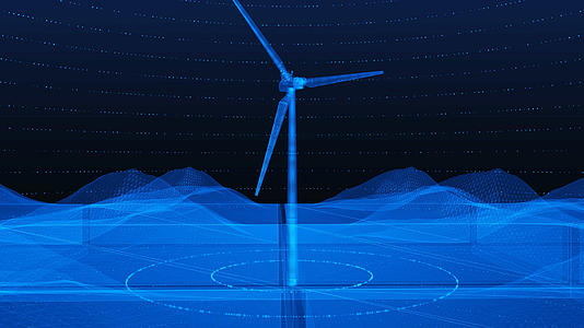 四K三维全息清洁能源风力发电背景视频的预览图