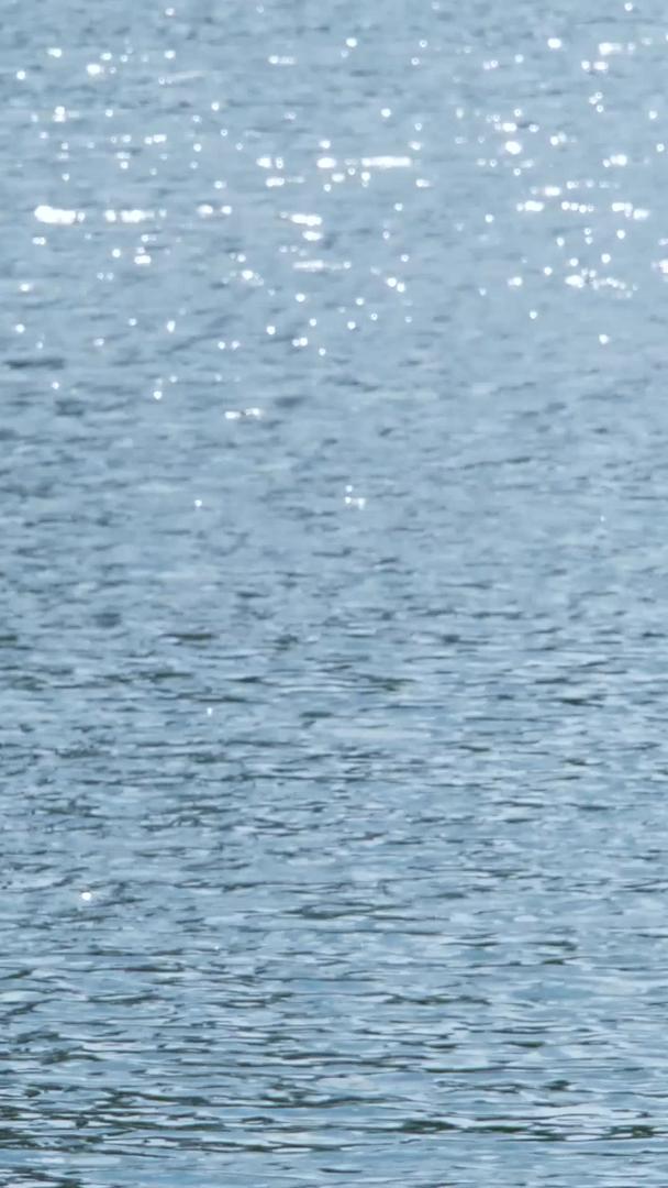 河面湖面波光粼粼水面闪光江面空镜水面视频的预览图