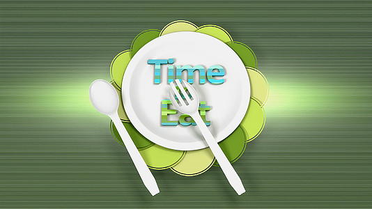 用勺子和叉子吃饭和跳舞的时间视频的预览图