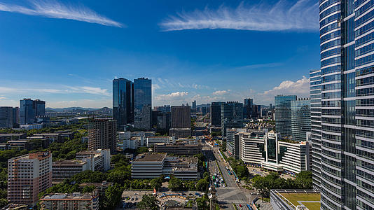 8K深圳科技园城市自然风光高清延时视频的预览图