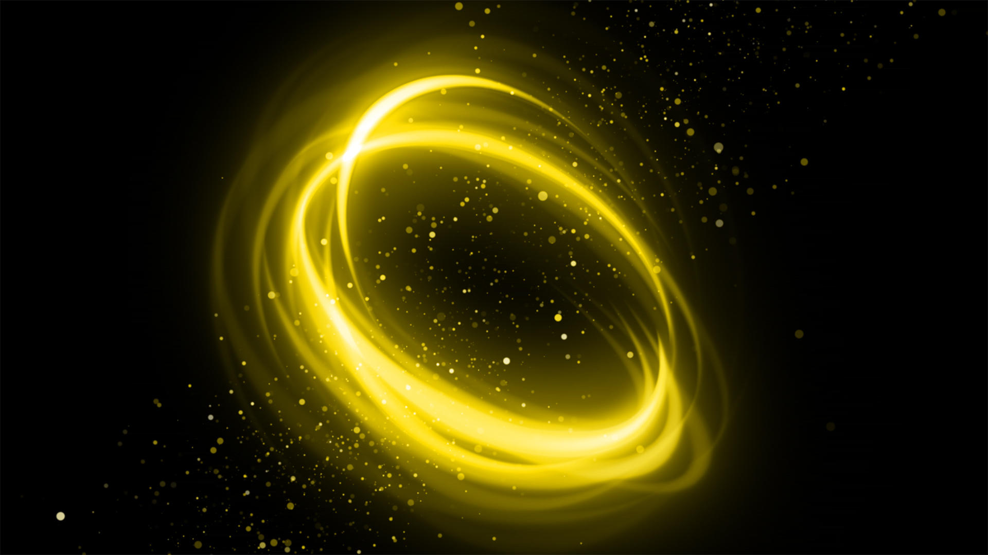 金色粒子旋涡光线元素带透明度通道视频的预览图