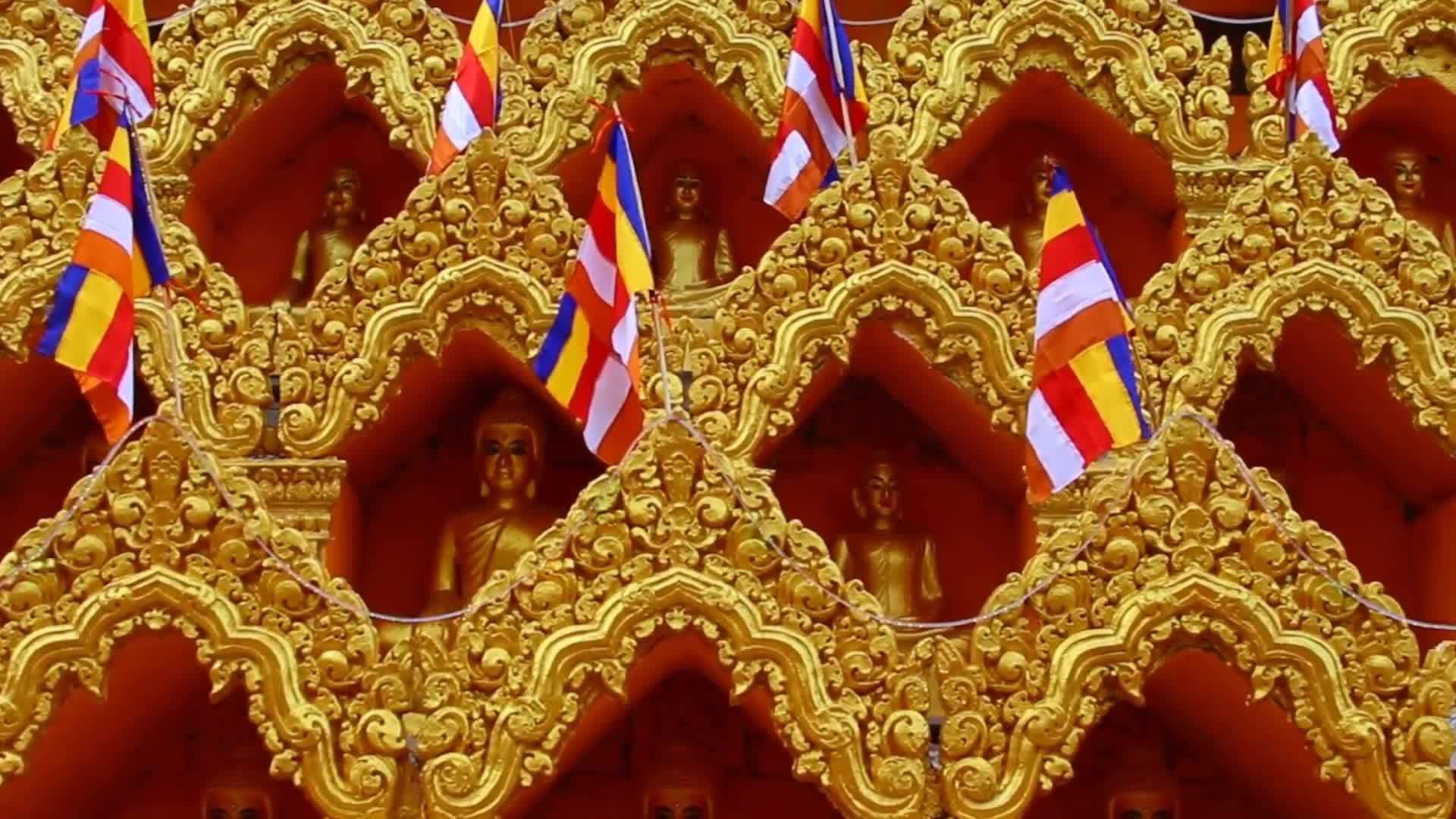 寺内雕像的黄金视频的预览图