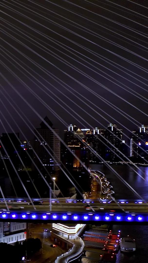 【城市宣传片】上海航拍夜景南浦大桥合集视频的预览图