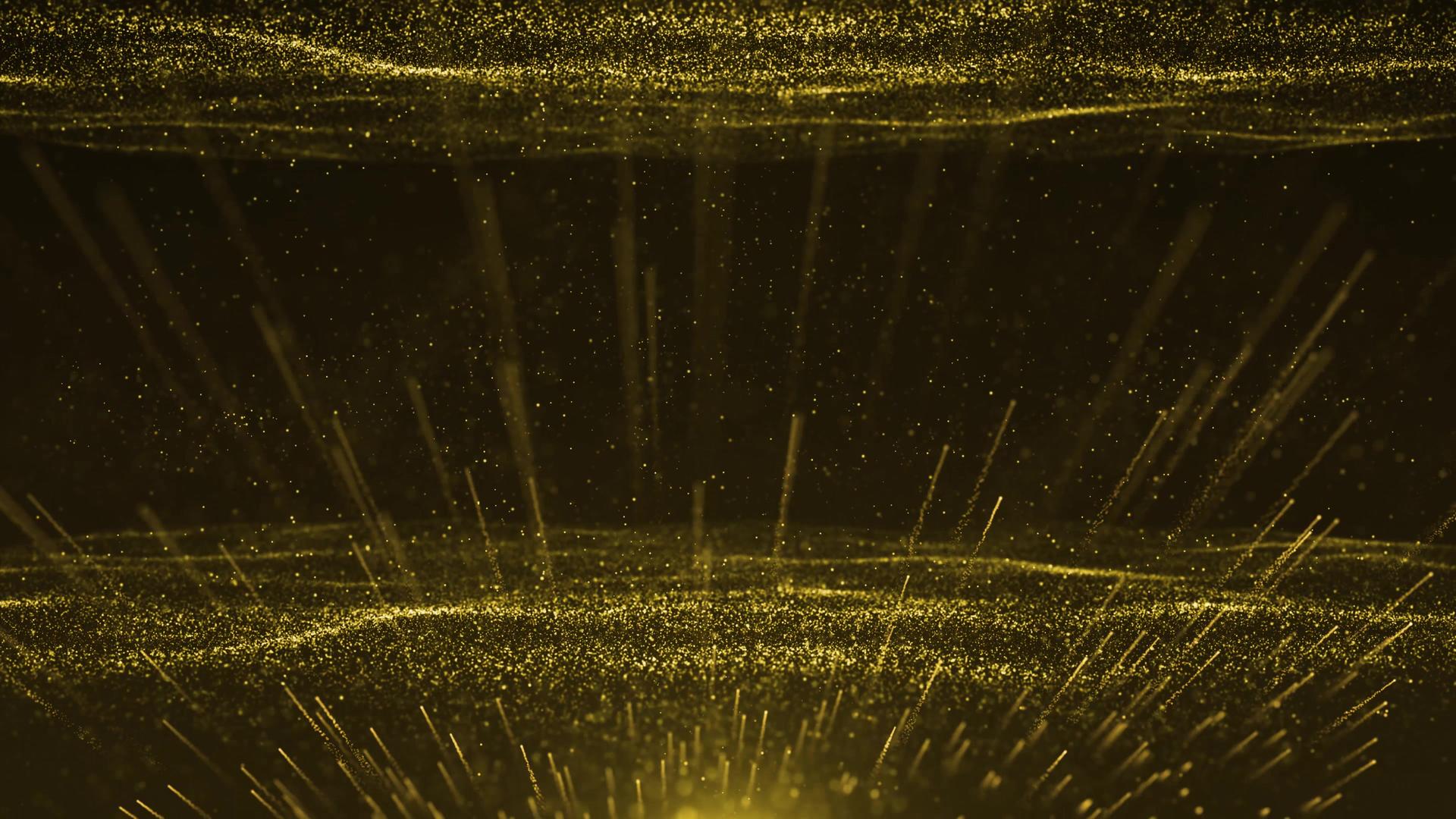 震撼金色粒子活动背景视频的预览图