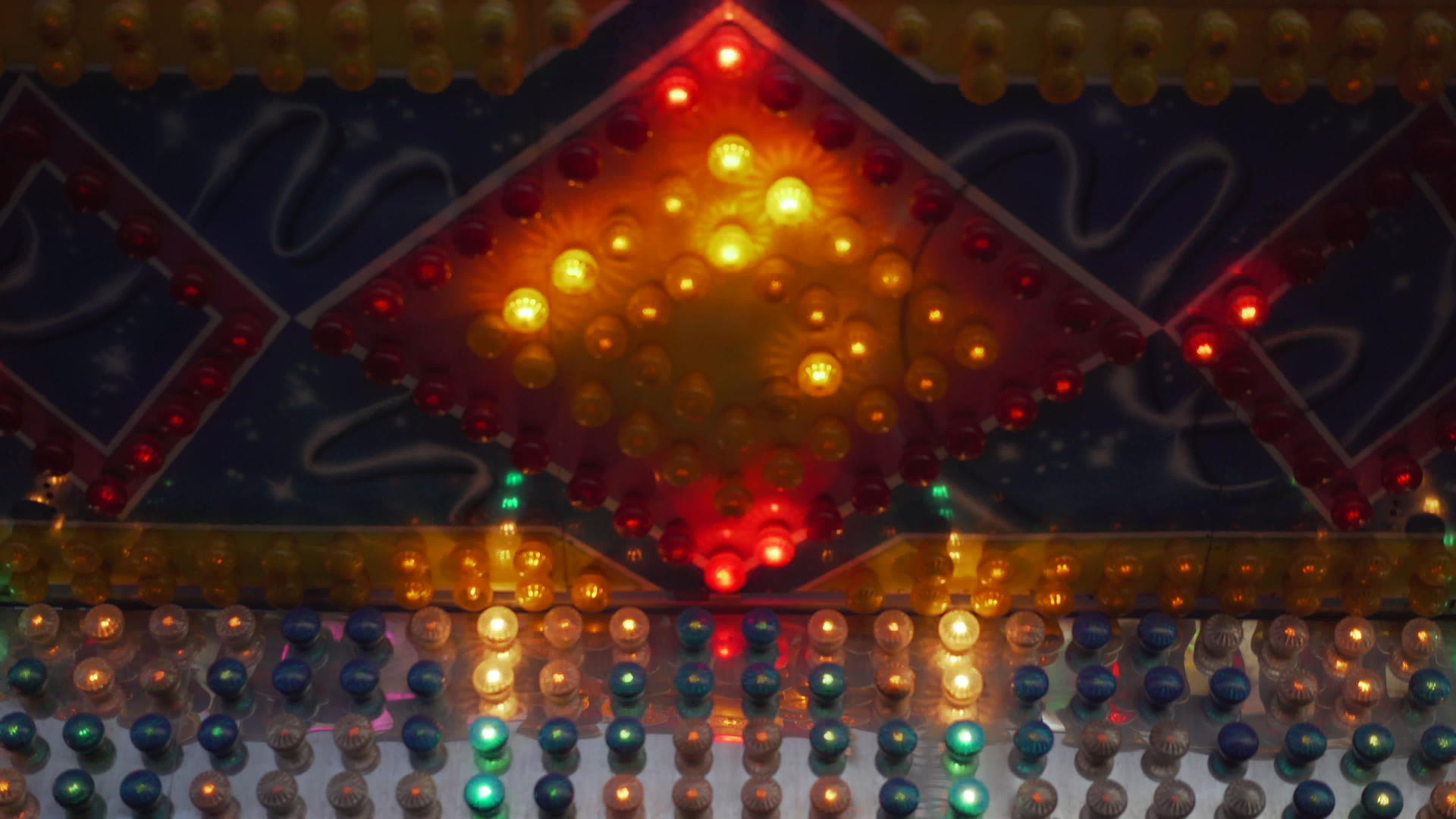 抽象的灯泡在度假游乐园视频的预览图