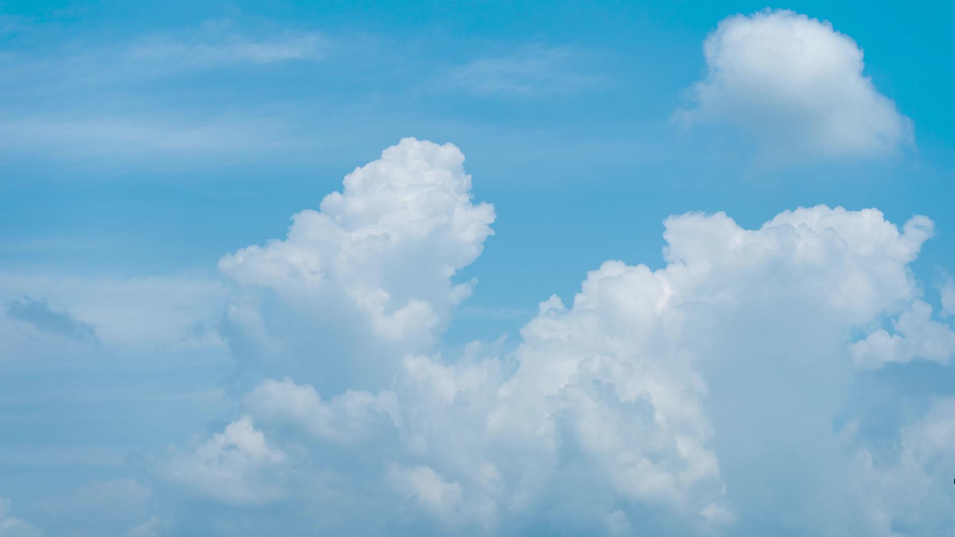 4k夏天云层天空云层涌动延迟视频的预览图