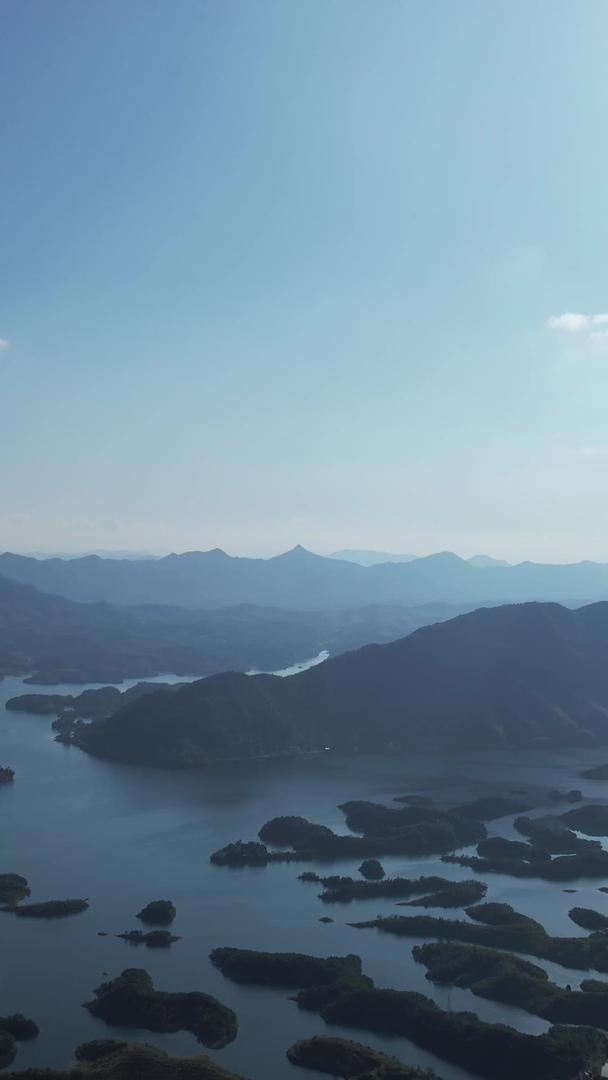 湖北4A级风景名胜区仙岛湖自然风光旅游素材视频的预览图