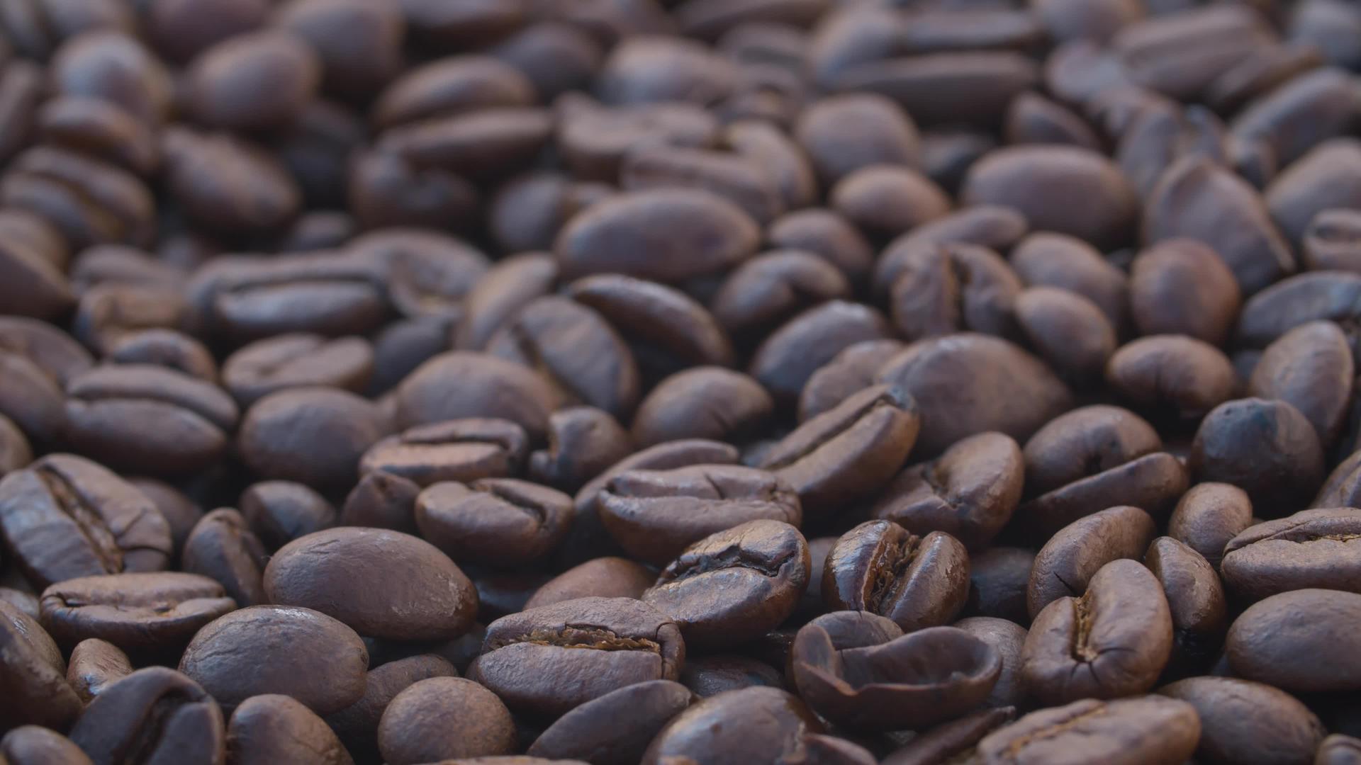 咖啡豆宏观镜头视频的预览图