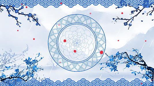 青花瓷古风背景视频的预览图