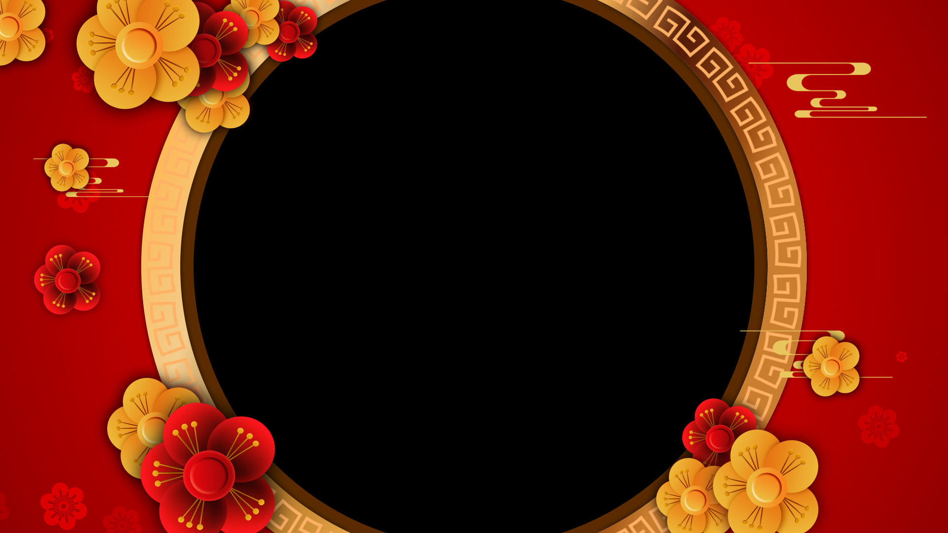 喜庆节日庆典祝福边框透明通道视频的预览图