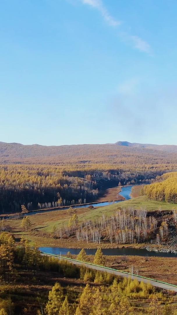 内蒙古旅游景区阿尔山不冻河风景视频的预览图