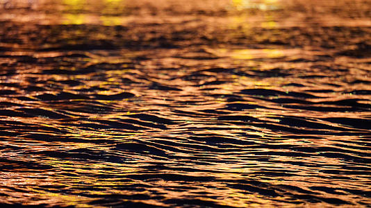 4k素材慢镜头升格拍摄夜晚波光粼粼的江景水面空镜视频的预览图